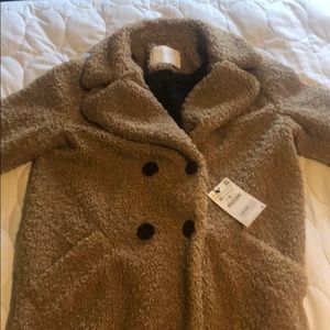 Zara fleece/ teddy bear coat
